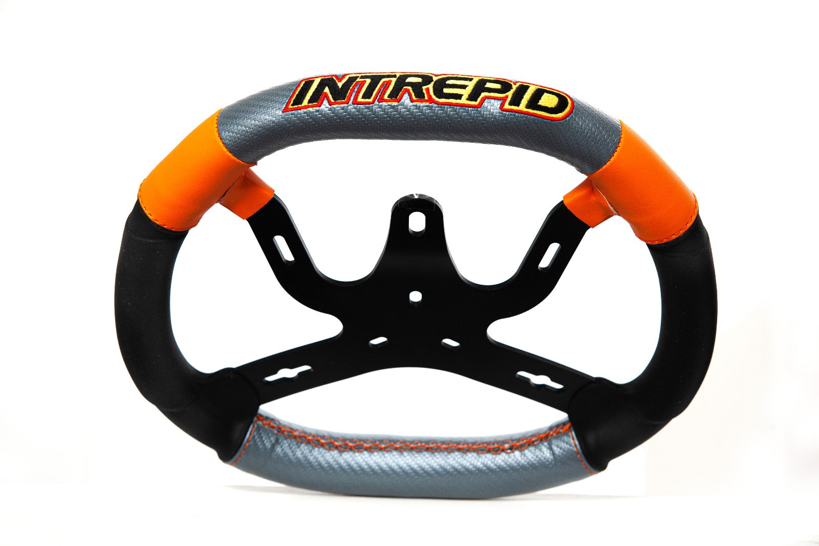 STEERING WHEEL with 4 SPOKES Ø330MM - mod.ANATOMIC with LAP TIMER SUPPORT INTEGRATED – Original Intrepid Ersatzteil für Kartsport