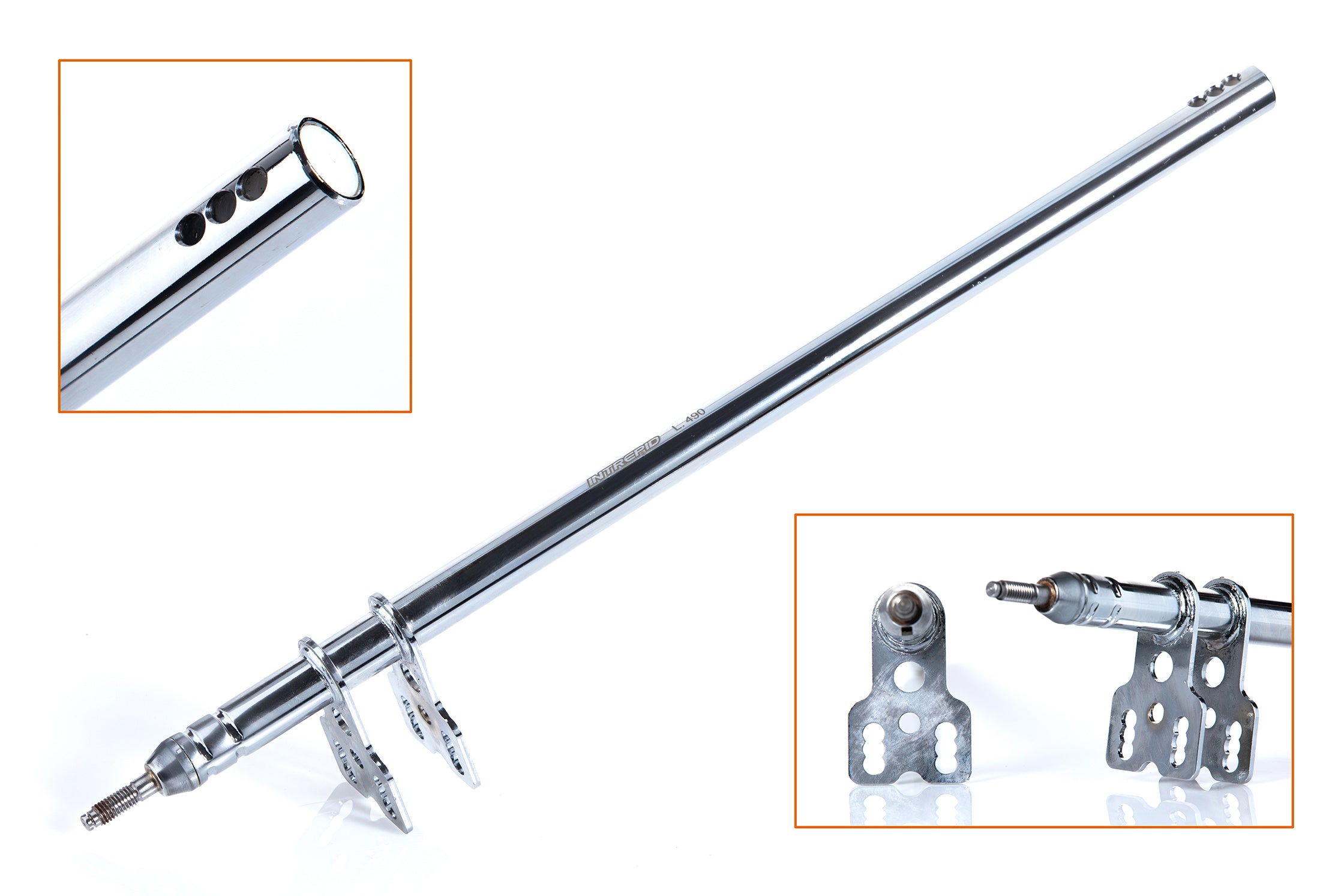 STEERING COLUMN for chassis OK/KZ - L.490 - blade 28mm - STANDARD – Original Intrepid Ersatzteil für Kartsport